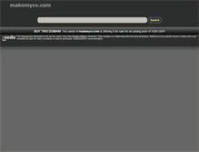 Tablet Screenshot of makemycv.com